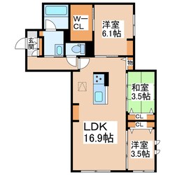 シャーメゾンBloom Stageの物件間取画像